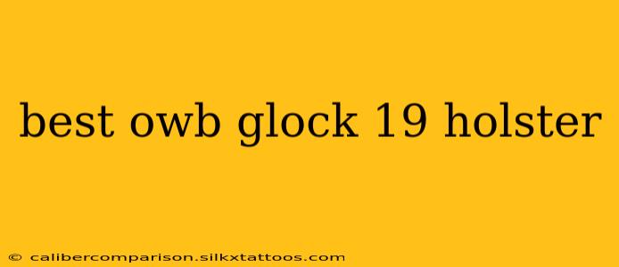 best owb glock 19 holster