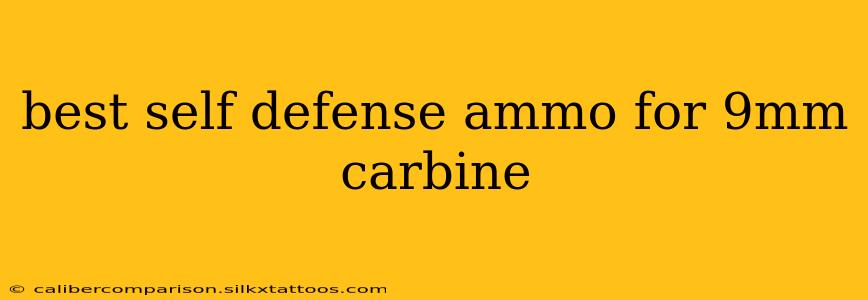 best self defense ammo for 9mm carbine