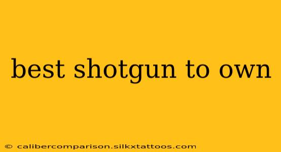 best shotgun to own