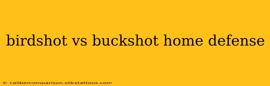 birdshot vs buckshot home defense