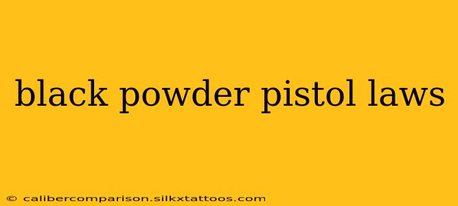 black powder pistol laws