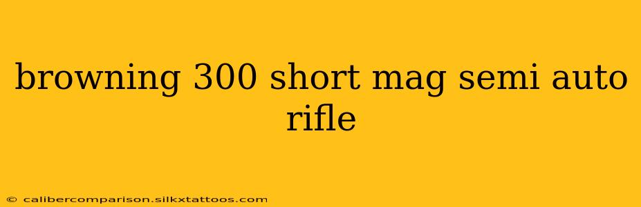 browning 300 short mag semi auto rifle