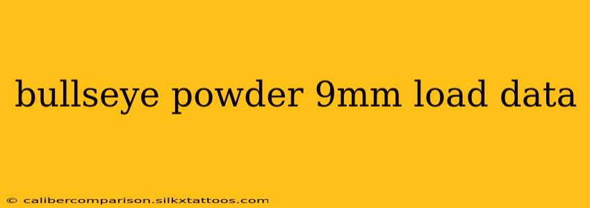 bullseye powder 9mm load data