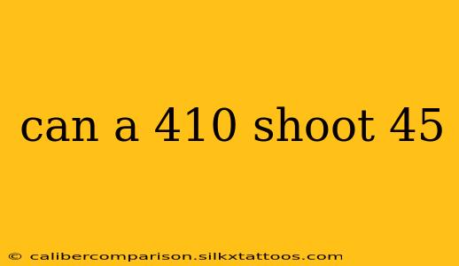 can a 410 shoot 45