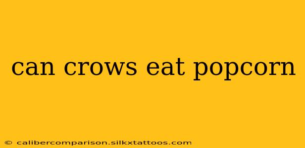 can crows eat popcorn