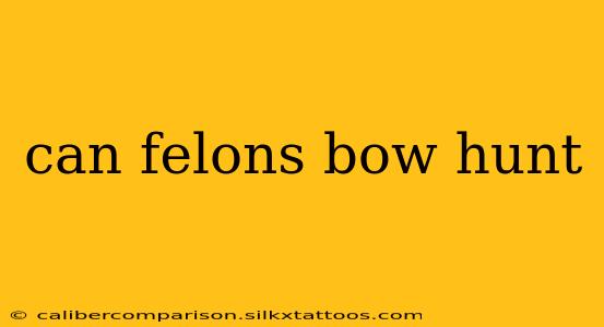 can felons bow hunt