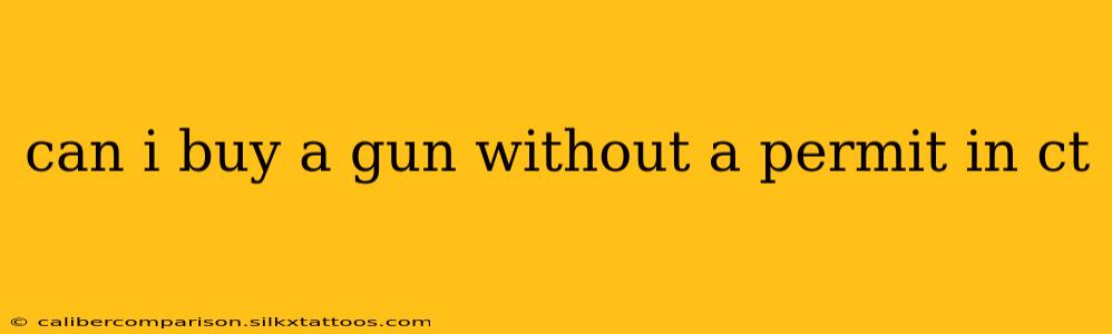 can i buy a gun without a permit in ct