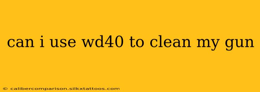 can i use wd40 to clean my gun