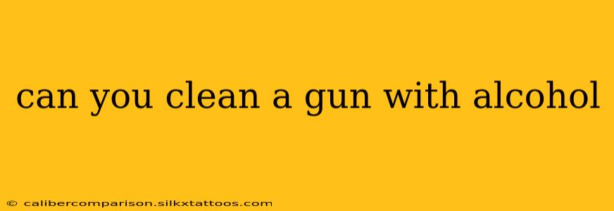 can you clean a gun with alcohol