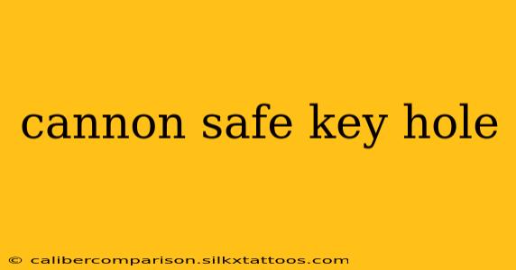 cannon safe key hole