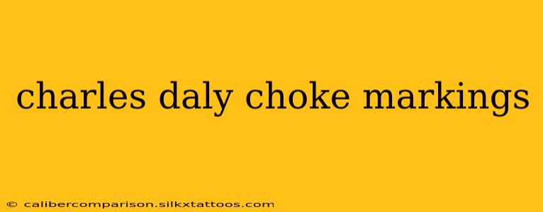 charles daly choke markings