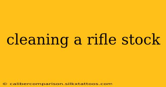 cleaning a rifle stock