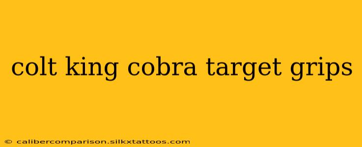 colt king cobra target grips