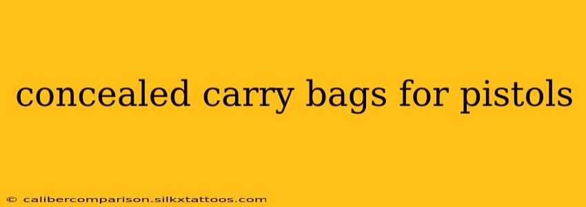 concealed carry bags for pistols