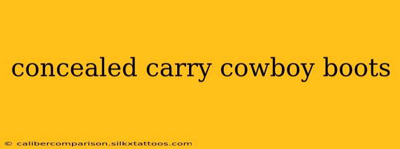 concealed carry cowboy boots