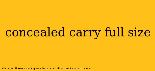 concealed carry full size