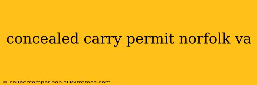 concealed carry permit norfolk va