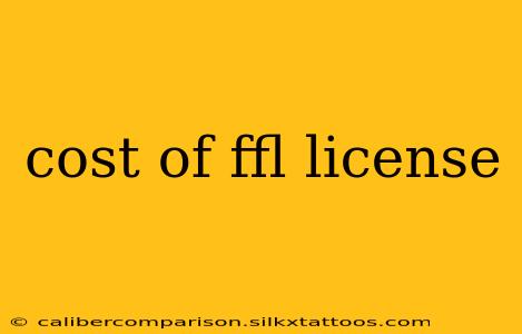 cost of ffl license