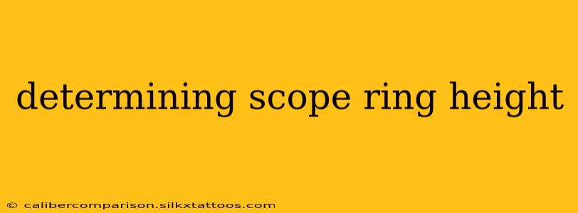 determining scope ring height