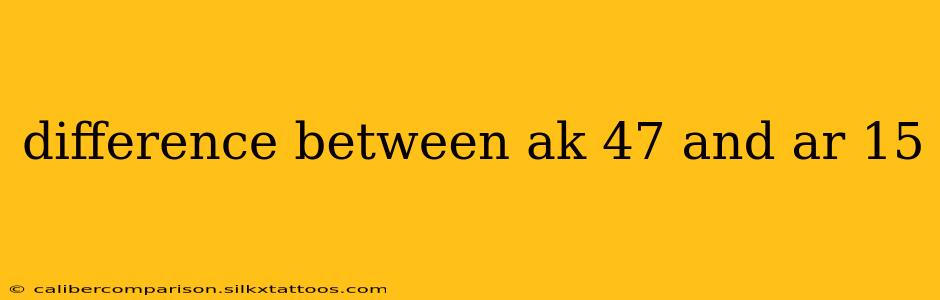 difference between ak 47 and ar 15