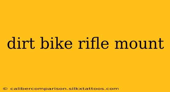 dirt bike rifle mount