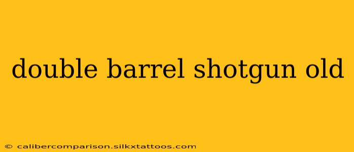 double barrel shotgun old