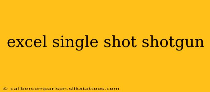 excel single shot shotgun