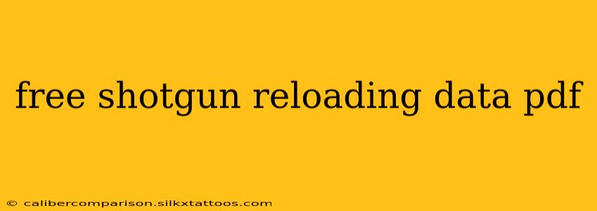 free shotgun reloading data pdf