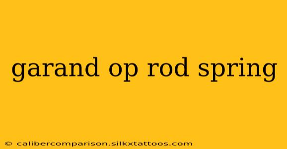 garand op rod spring