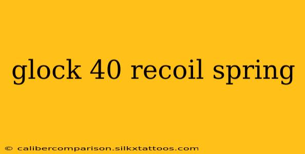 glock 40 recoil spring