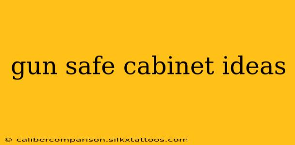 gun safe cabinet ideas