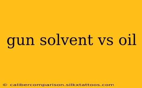 gun solvent vs oil