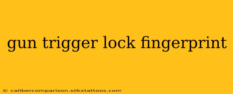 gun trigger lock fingerprint