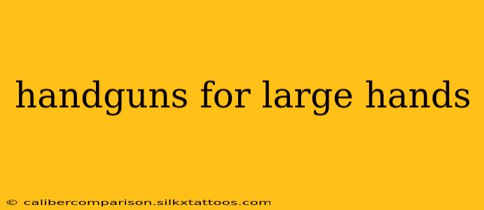 handguns for large hands