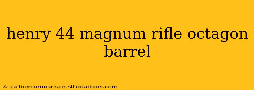 henry 44 magnum rifle octagon barrel