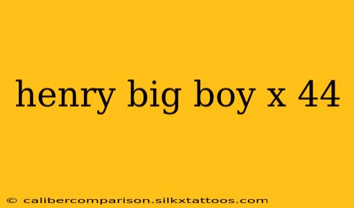 henry big boy x 44