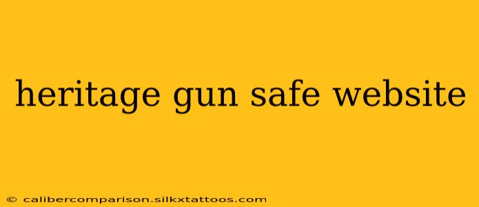 heritage gun safe website