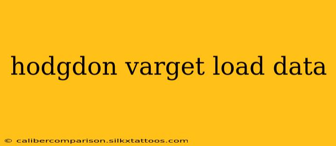 hodgdon varget load data