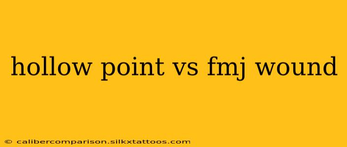 hollow point vs fmj wound