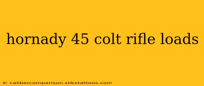 hornady 45 colt rifle loads