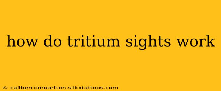 how do tritium sights work