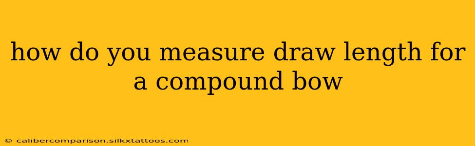 how do you measure draw length for a compound bow