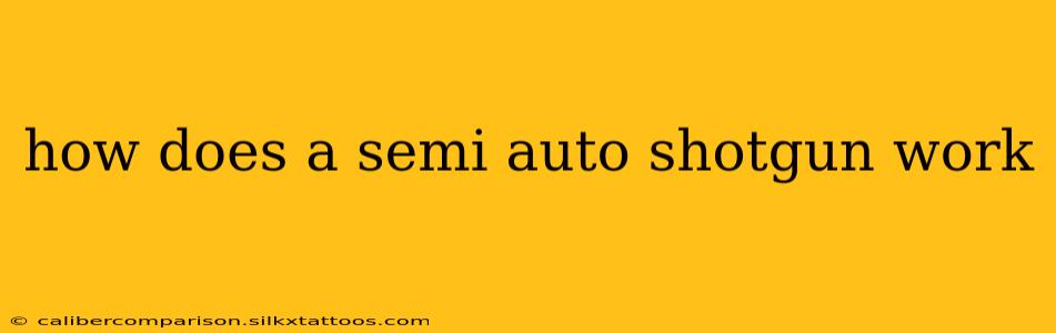 how does a semi auto shotgun work