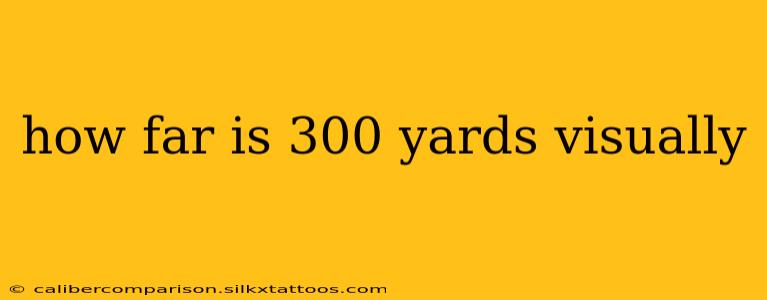 how far is 300 yards visually