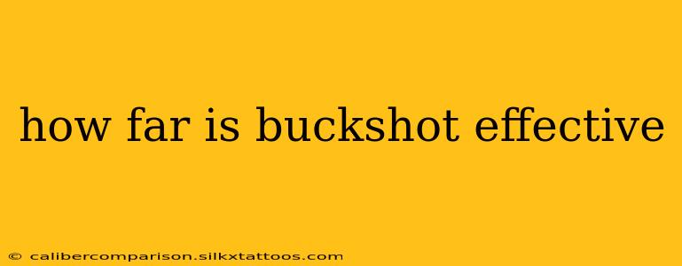 how far is buckshot effective