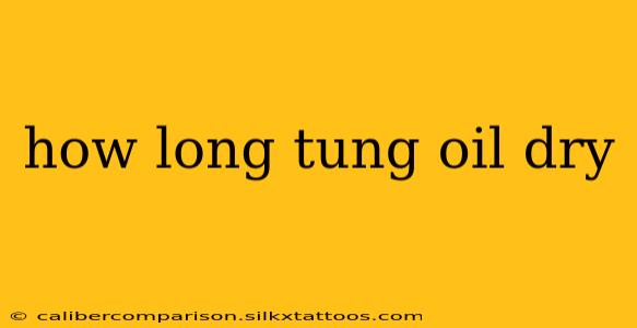 how long tung oil dry