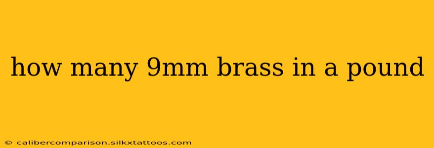 how many 9mm brass in a pound