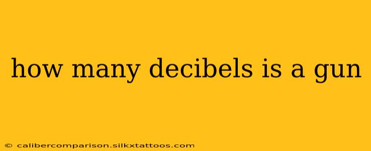 how many decibels is a gun