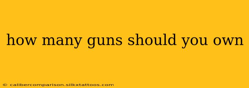 how many guns should you own