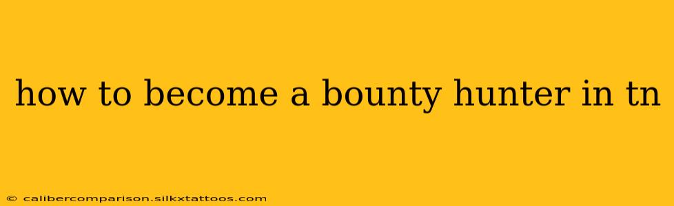 how to become a bounty hunter in tn